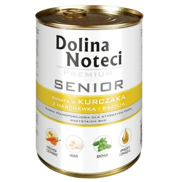 Dolina Noteci Premium Pies Senior Kurczak puszka 400g - obrazek 3