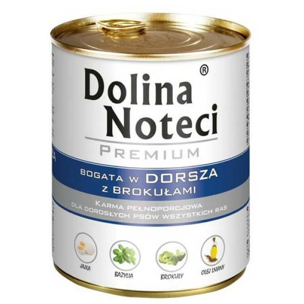 Dolina Noteci Premium Pies Dorsz i brokuły puszka 800g - obrazek 3