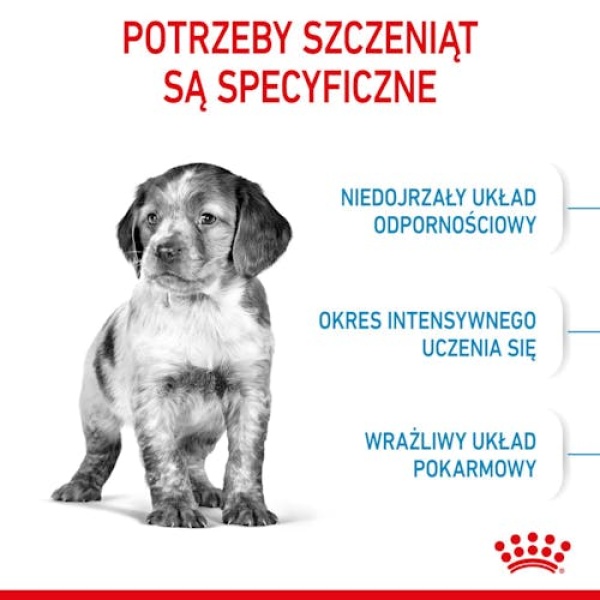 Royal Canin Medium Puppy karma sucha dla szczeniąt, od 2 do 12 miesiąca, ras średnich 15kg - obrazek 3