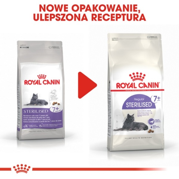 Royal Canin Sterilised 7+ karma sucha dla kotów dorosłych, od 7 do 12 roku życia, sterylizowanych 1,5kg - obrazek 4