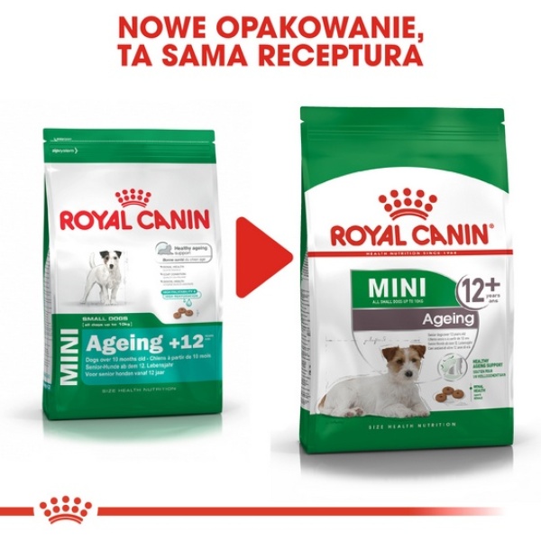 Royal Canin Mini Ageing 12+ karma sucha dla psów dojrzałych po 12 roku życia, ras małych 1,5kg - obrazek 4