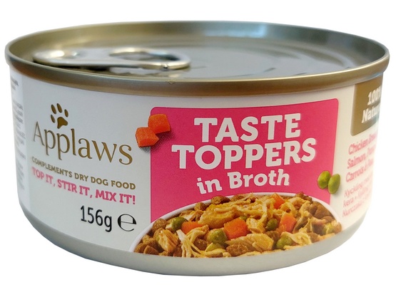 Applaws Dog Taste Toppers puszka z kurczakiem, łososiem i warzywami 156g - obrazek 3
