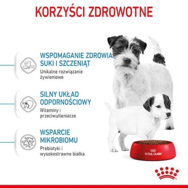 Royal Canin Mini Starter Mother&Babydog karma sucha dla szczeniąt do 2 miesiąca i suk karmiących ras małych 8kg - obrazek 4