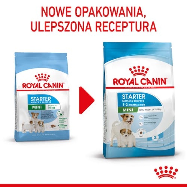 Royal Canin Mini Starter Mother&Babydog karma sucha dla szczeniąt do 2 miesiąca i suk karmiących ras małych 8kg - obrazek 6