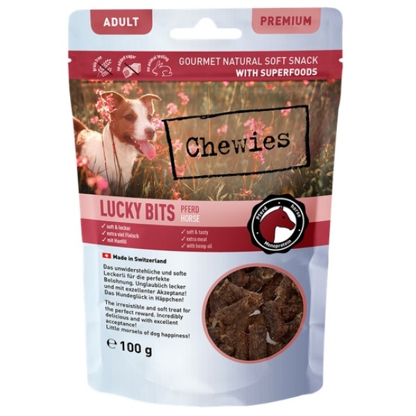 Chewies Lucky Bits Adult Konina 100g - obrazek 4