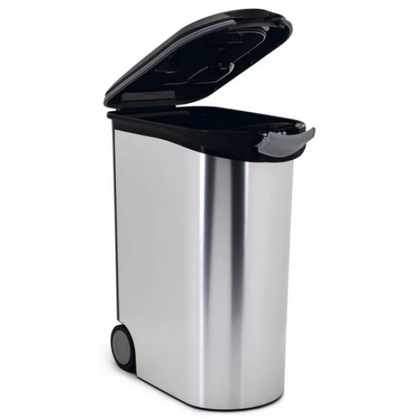 Curver Pojemnik na karmę srebrny 20kg - obrazek 4