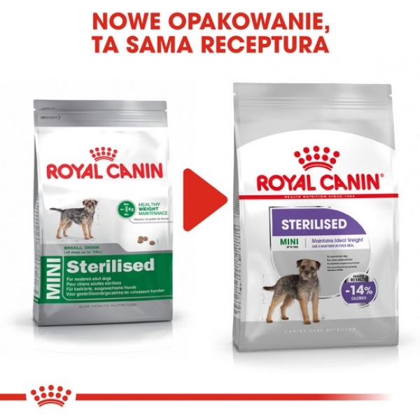 Royal Canin Mini Sterilised karma sucha dla psów dorosłych, ras małych, sterylizowanych 8kg - obrazek 4