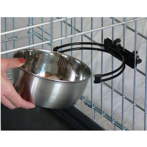 MidWest Snap'y Fit Miska stalowa do klatki 900ml [SF41] - obrazek 4