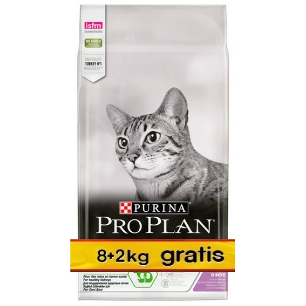 Purina Pro Plan Cat Sterilised Renal Adult Indyk 10kg (8+2kg gratis) - obrazek 3