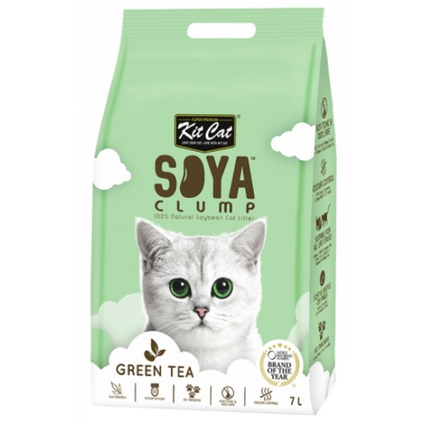 Kit Cat Żwirek ECO SoyaClump Green Tea 7L / 2,5kg - obrazek 5