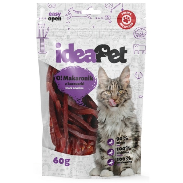 IdeaPet O! Kot Makaron z kaczki 60g - obrazek 3