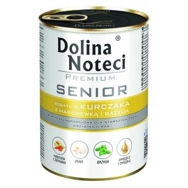 Dolina Noteci Premium Pies Senior Kurczak puszka 400g