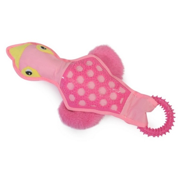Camon Dog Toy Pluszowa kaczka z ringiem TPR - obrazek 3