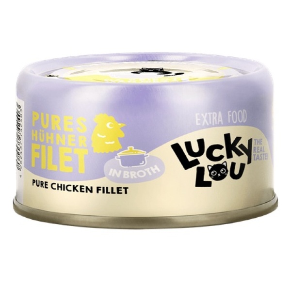 Lucky Lou Extrafood Kurczak w bulionie puszka 70g