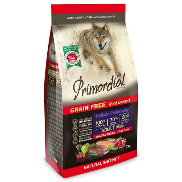 Primordial Dog Grain Free Mini Adult Duck & Trout 6kg