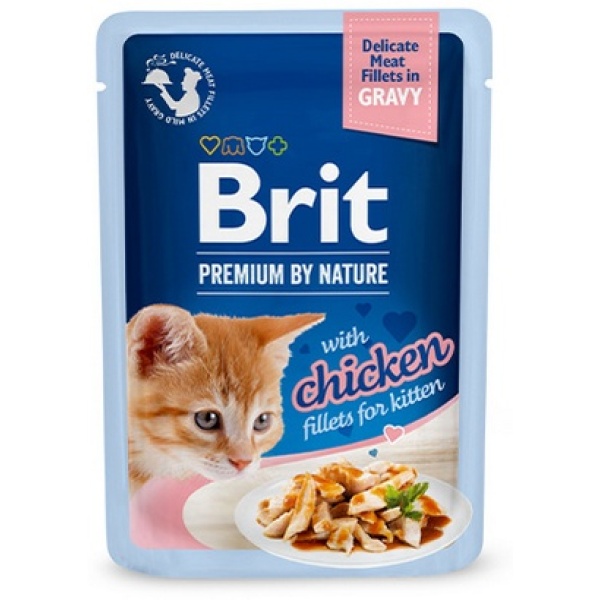 Brit Premium Cat Kitten Fillets with Chicken saszetka 85g