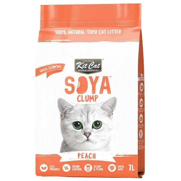 Kit Cat Żwirek ECO SoyaClump Peach 7L / 2,5kg