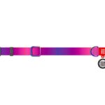 Collar WauDog Recycled Obroża nylonowa z QR-paszportem, gradient XL 25mm x 37-58cm fioletowy - obrazek 3