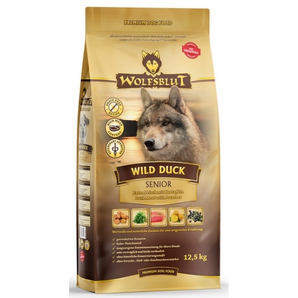 Wolfsblut Dog Wild Duck Senior - kaczka i bataty 12,5kg