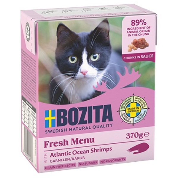 Bozita z Krewetkami kawałki w sosie kartonik 370g