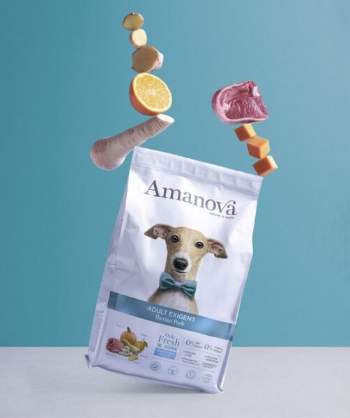 Amanova Dog Adult Exigent Iberian Pork - wieprzowina 2kg - obrazek 4