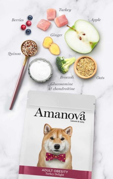Amanova Dog Adult Obesity Turkey Delight - indyk 2kg - obrazek 3