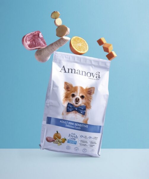 Amanova Dog Adult Mini Sensitive Delicious Lamb - jagnięcina 800g - obrazek 4
