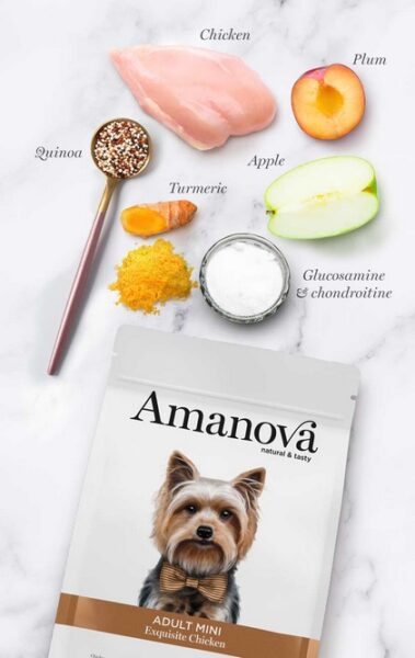 Amanova Dog Adult Mini Exquisite Chicken - kurczak 7kg - obrazek 3