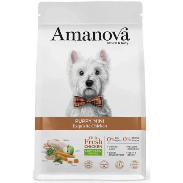Amanova Dog Puppy Mini Exquisite Chicken - kurczak 2kg
