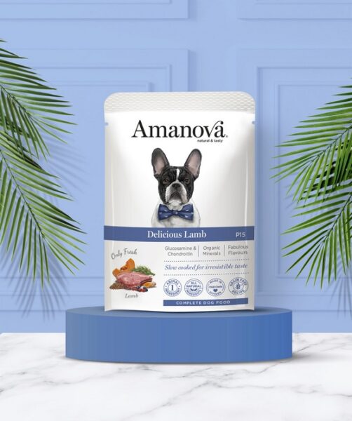 Amanova Dog Adult Delicious Lamb - jagnięcina saszetka 300g [P15] - obrazek 4