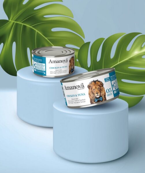 Amanova Cat Chicken & Tuna - kurczak i tuńczyk w bulionie puszka 70g [05] - obrazek 4