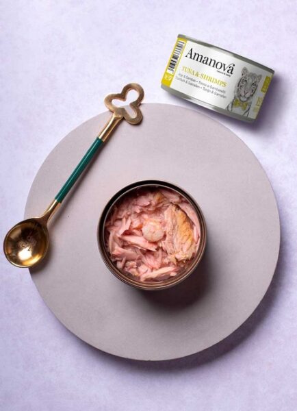 Amanova Cat Tuna & Shrimps - tuńczyk i krewetki w bulionie puszka 70g [12] - obrazek 3
