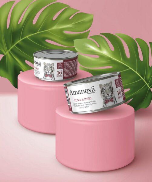 Amanova Cat Tuna & Beef - tuńczyk i wołowina w bulionie puszka 70g [16] - obrazek 4