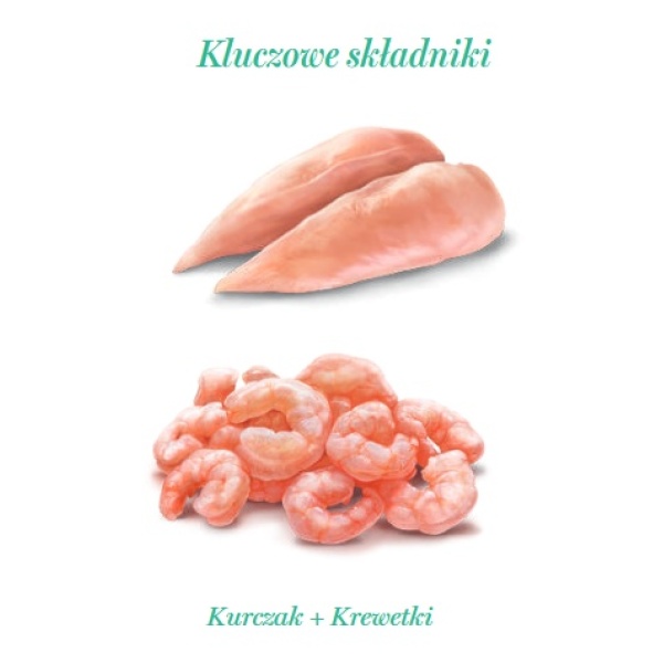Amanova Cat Chicken & Shrimps - kurczak i krewetki w galaretce puszka 70g [06] - obrazek 5