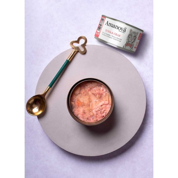 Amanova Cat Tuna & Crab - tuńczyk i krab w galaretce puszka 70g [11] - obrazek 3