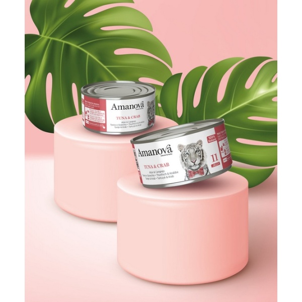 Amanova Cat Tuna & Crab - tuńczyk i krab w galaretce puszka 70g [11] - obrazek 4