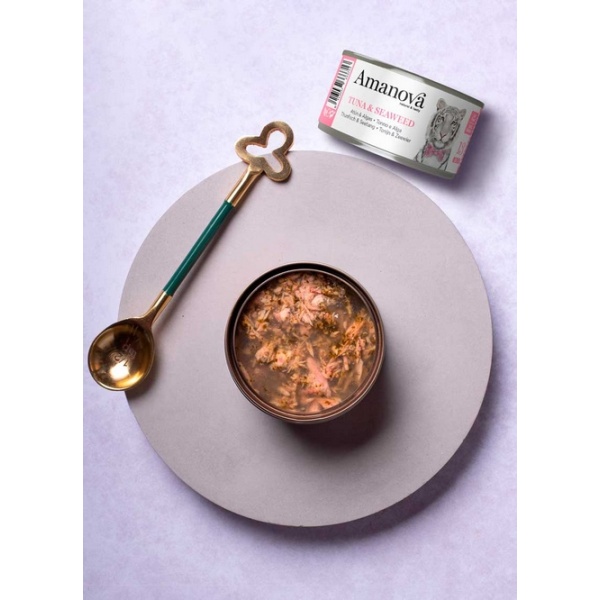 Amanova Cat Tuna & Seaweed - tuńczyk i wodorosty w galaretce puszka 70g [13] - obrazek 3