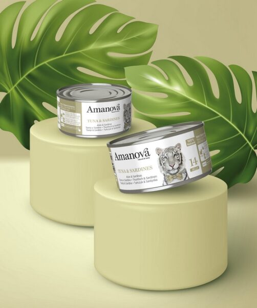 Amanova Cat Tuna & Sardines - tuńczyk i sardynki w galaretce puszka 70g [14] - obrazek 4