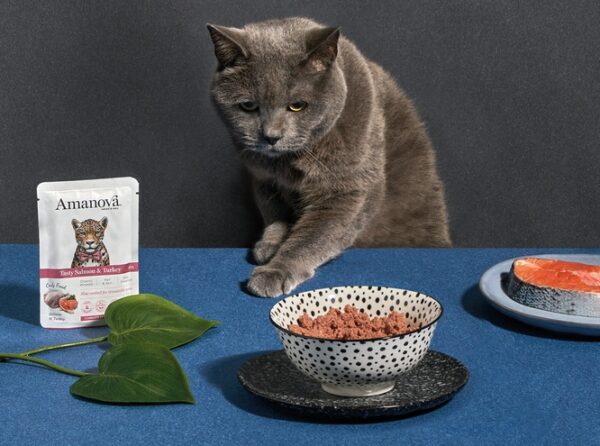 Amanova Cat Tasty Salmon & Turkey - łosoś i indyk saszetka 85g [P11] - obrazek 6