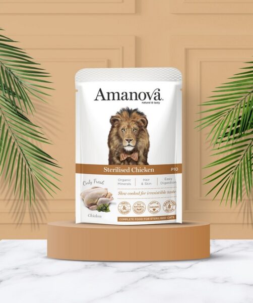 Amanova Cat Sterilised Chicken - kurczak saszetka 85g [P10] - obrazek 4