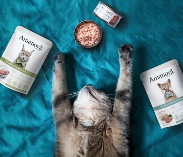Amanova Cat Sterilised Lamb & Sardines - jagnięcina i sardynki saszetka 85g [P13] - obrazek 6