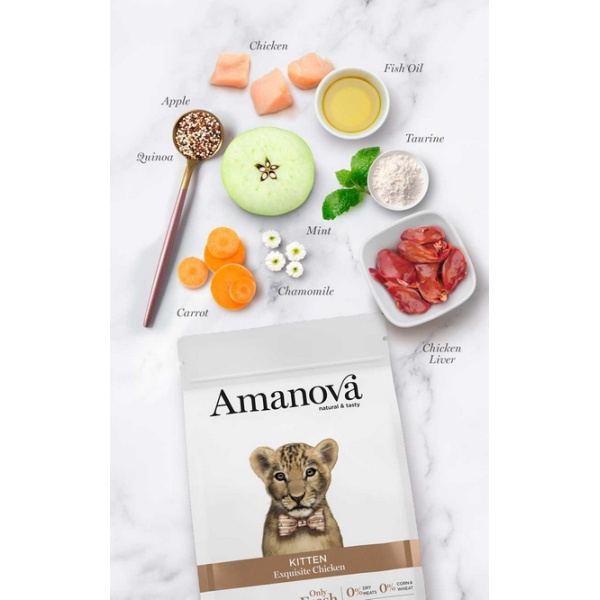 Amanova Cat Kitten Exquisite Chicken - kurczak 300g - obrazek 3
