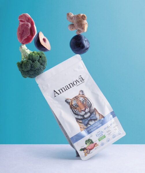 Amanova Cat Sterilised Delicious Lamb - jagnięcina 300g - obrazek 4