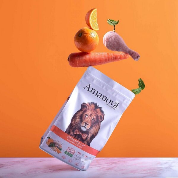 Amanova Cat Sterilised Exquisite Chicken - kurczak 6kg - obrazek 4