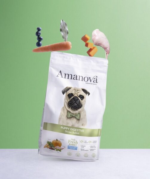 Amanova Dog Puppy Digestive Divine Rabbit - królik 7kg - obrazek 4