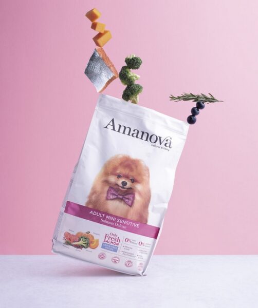 Amanova Dog Adult Mini Sensitive Salmon Deluxe - łosoś 7kg - obrazek 4