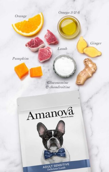 Amanova Dog Adult Sensitive Delicious Lamb - jagnięcina 10kg - obrazek 3