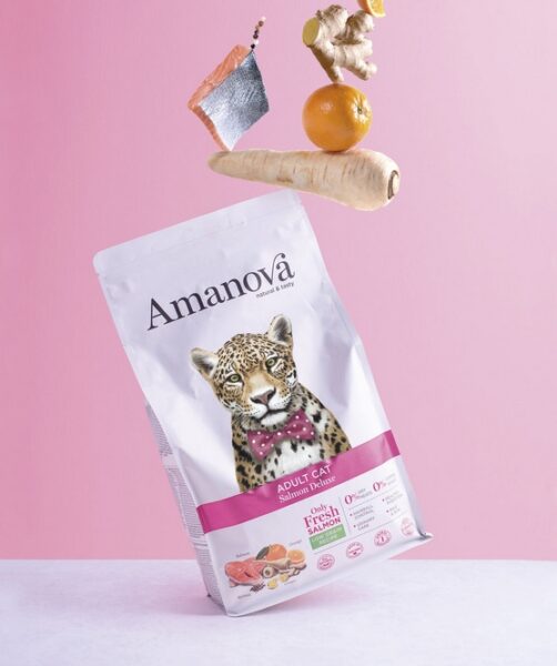 Amanova Cat Adult Salmon Deluxe - łosoś 6kg - obrazek 4