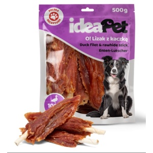 IdeaPet Lizak z kaczką 500g