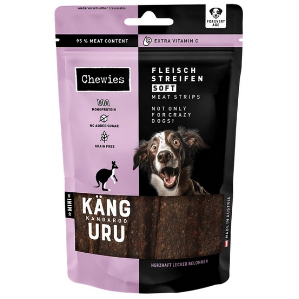 Chewies Meat Strips Soft Mini Kangur 70g - obrazek 3